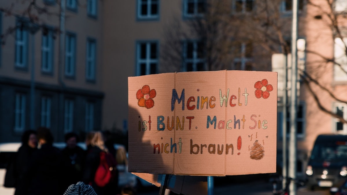 #unteilbar demonstration in Erfurt, Germany. 15. Februar 2020